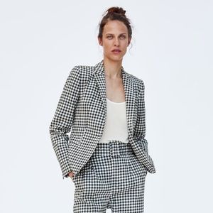 Gingham Blazer